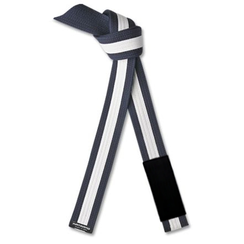 Jujitsu BJJ Midnight Blue Rank Belt with White Stripe