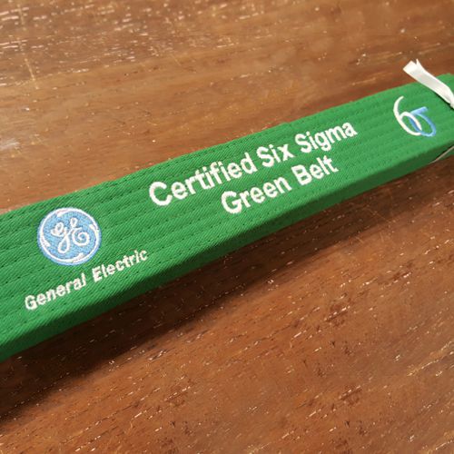 Embroidered Six Sigma Green Belt General Electric GE