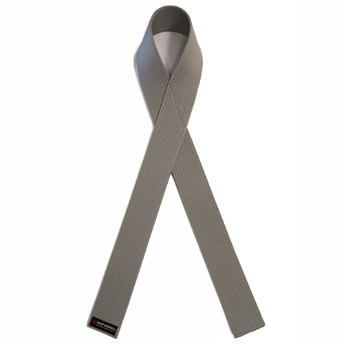 Six Sigma Martial Arts Award Gray Ribbon Belt