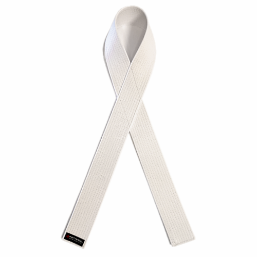 Six Sigma Martial Arts Award White Ribbon Belt