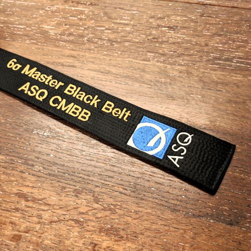 Embroidered Six Sigma Master Black Belt ASQ CMBB