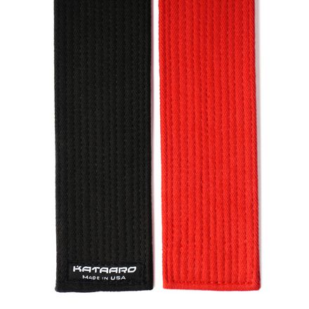 Deluxe Specialty Martial Arts Red Black Master Belt Ends