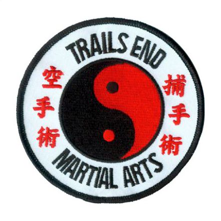 Trails End Martial Arts Embroidered Patch Yin Yang