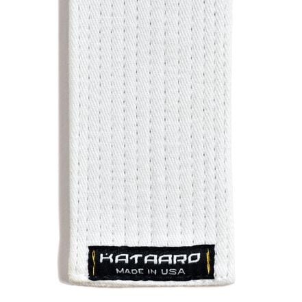 Transition White to Yellow Martial Arts Rank Belt Detail