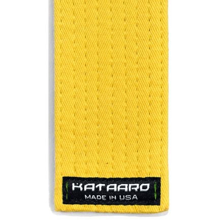 Transition Martial Arts Yellow to Green Rank Belt Detail