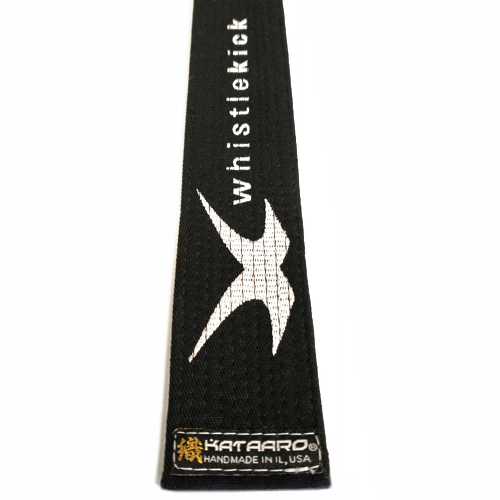 Deluxe Martial Arts WhistleKick Master White Black Belt End