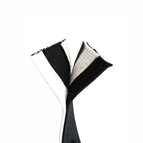 Deluxe Martial Arts WhistleKick Master White Black Belt Split Detail