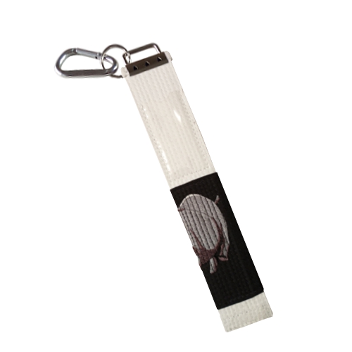 Luggage Tag White BJJ Rhino Back