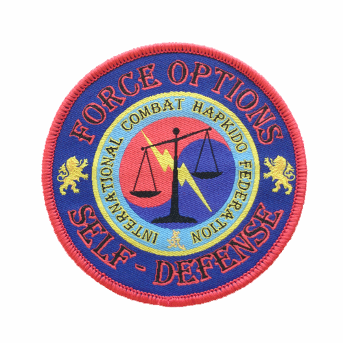 Woven Martial Arts Patch International Combat Hapkido Federations