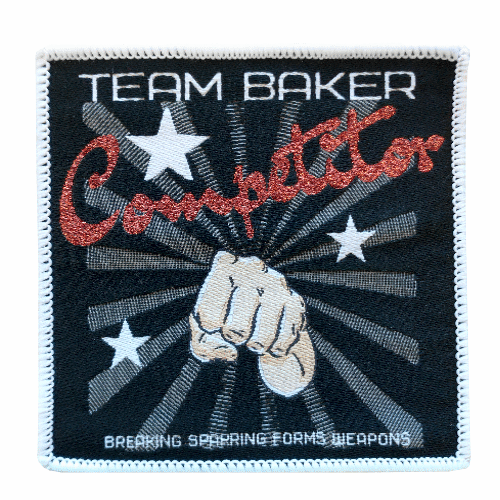 Woven Embroidery Patch Team Baker Competitor