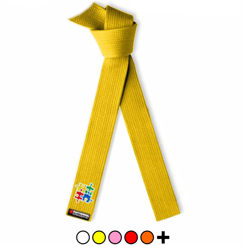 Deluxe Autism Awareness Martial Arts Rank Belt with Puzzle Embroidery - All Colors
