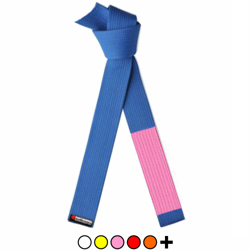 Breast Cancer Awareness Deluxe Jujitsu Rank Belt with Pink Sleeve - All Colors