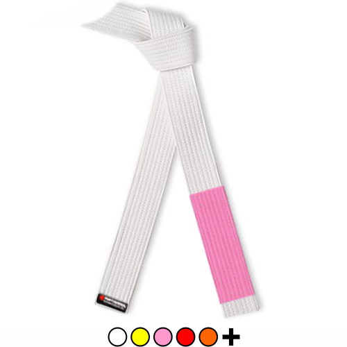Breast Cancer Awareness Jujitsu Rank Belt with Pink Sleeve - All Colors