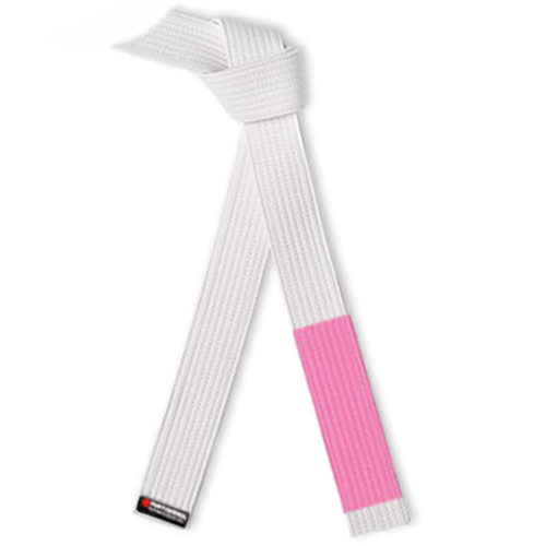 Breast Cancer Awareness Jujitsu BJJ White Belt Pink Sleeve