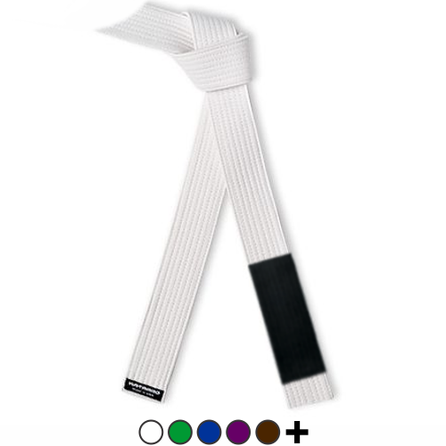 Martial Arts Jujitsu BJJ Rank Belt with All Colors - Made in USA