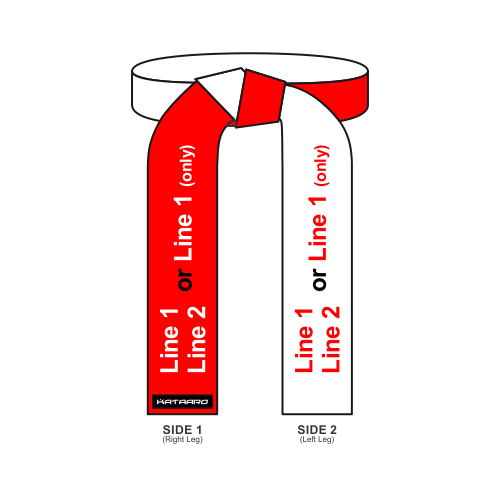 Deluxe Red and White Specialty Belt