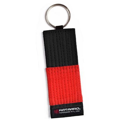 BJJ Jujitsu Rank Belt Key Chain - Black
