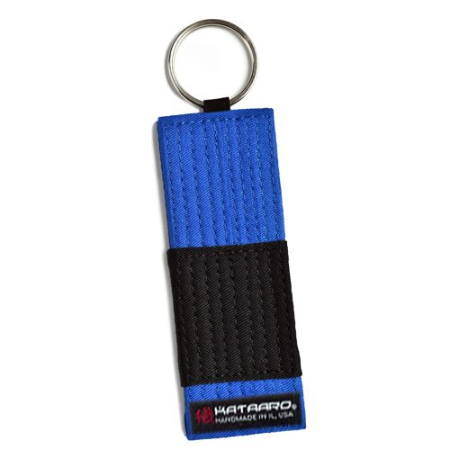 BJJ Jujitsu Rank Belt Key Chain - Blue