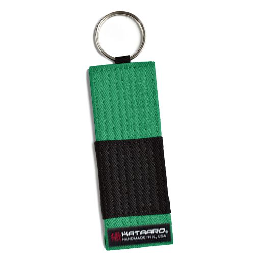 BJJ Jujitsu Rank Belt Key Chain - Green