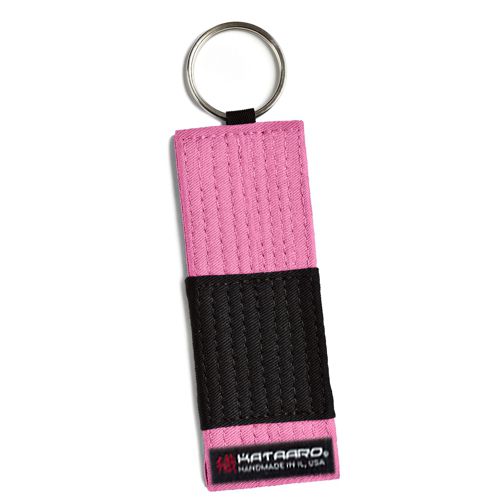 BJJ Jujitsu Rank Belt Key Chain - Pink
