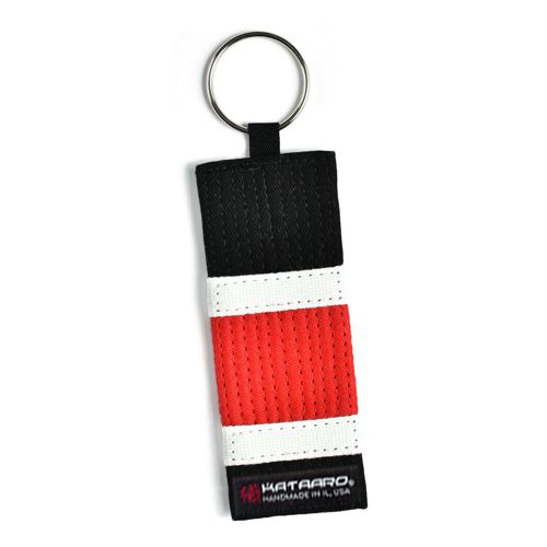 BJJ Jujitsu Rank Belt Key Chain - Black