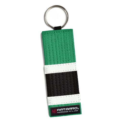 BJJ Jujitsu Rank Belt Key Chain - Green