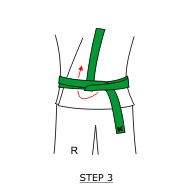 How to tie a karate belt - Step 3