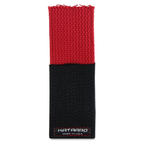 Martial Arts Red Core Black Belt Detail End