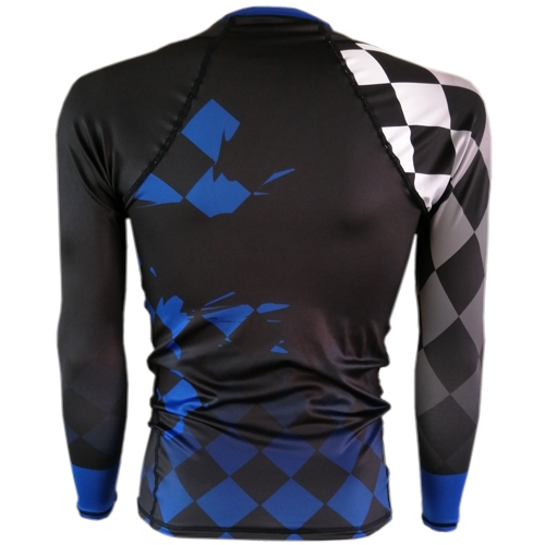 Chess Rook BJJ Rash Guard back photo