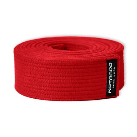 Deluxe Dark Red Martial Arts Belt Rolled