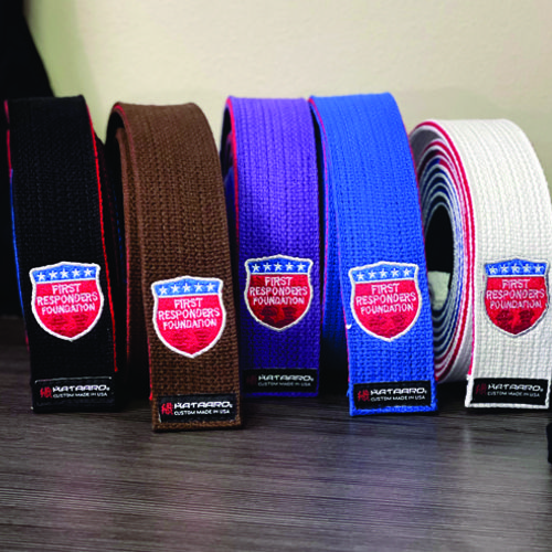 First Responders Foundation Embroidered BJJ Belts