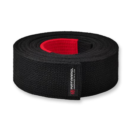 Jujitsu BJJ Grappling Weave Black Belt Rolled