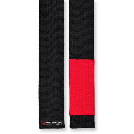 Jujitsu BJJ Grappling Weave Black Belt Straight Ends