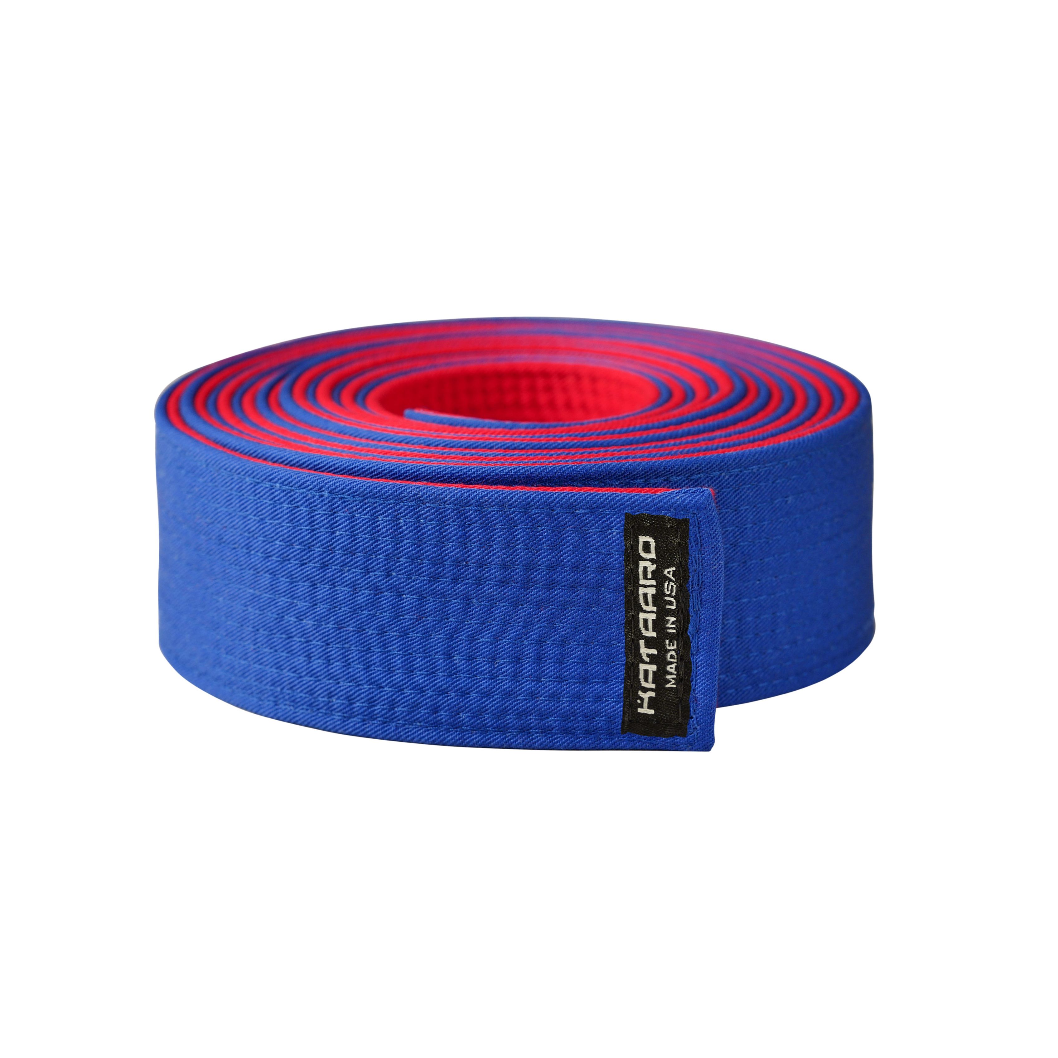 Martial Arts Master Belt Blue Red Rolled