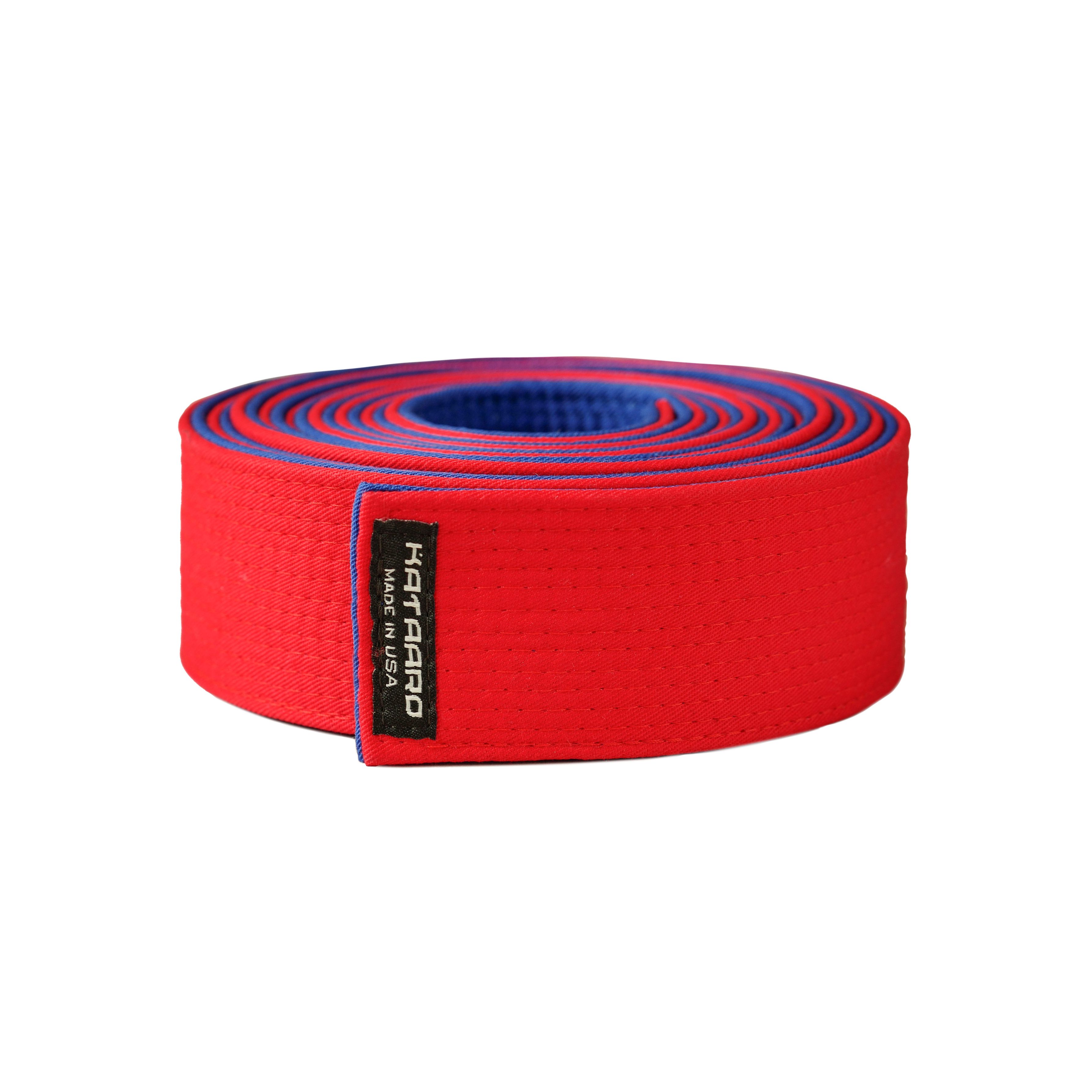 Martial Arts Master Belt Red Blue Rolled