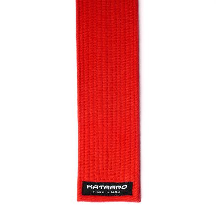 Kyokushin Master Panel Belt White Square Red Ends Label