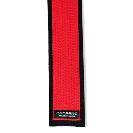Deluxe Martial Arts Red Belt Black Border End
