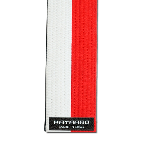 Martial Arts Renshi Belt Red White Black End