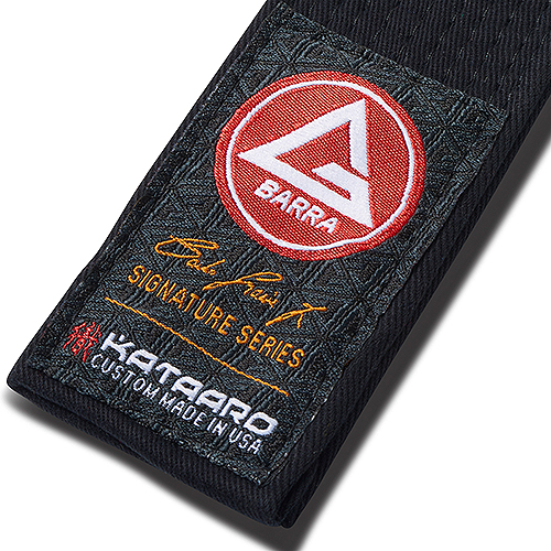 Gracie Barra x Kataaro Jiujitsu Black Belt Collaboration Label Close Up