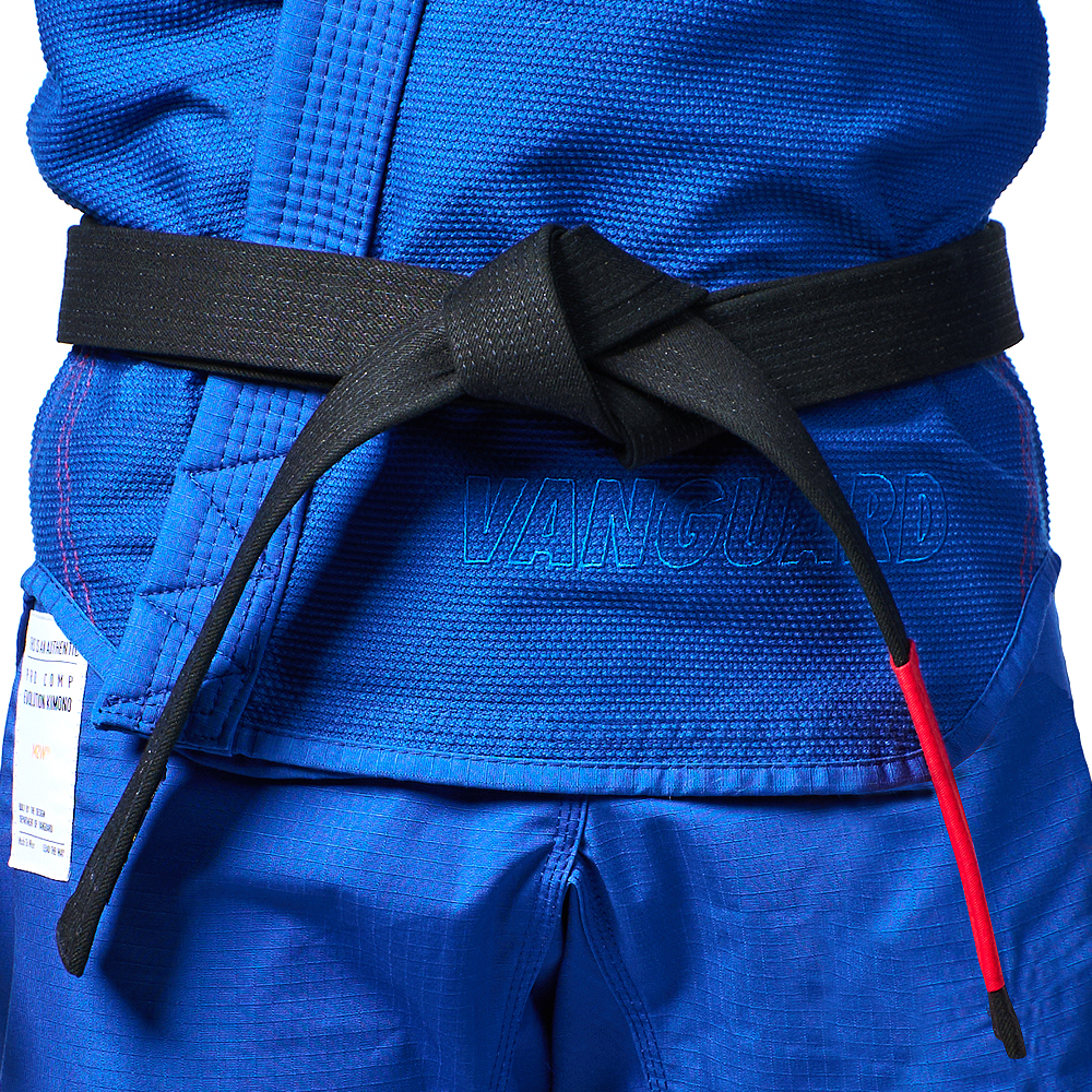 Kurabo Selvedge Denim Transition Jiujitsu Belt Tied Blue Uniform