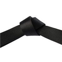 Martial arts satin black belt made in USA - Kataaro