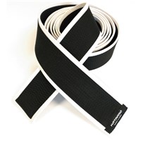 Black Deluxe Belt with White Border (Clearance Item)
