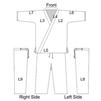 Embroidered Karate Uniform - Heavy Weight White