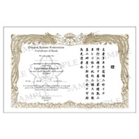 Samurai Belt Rank Achievement Certificates Pk.of 5 Details about   Martial Art Certificates 