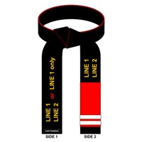 Embroidered Progressive Grappling Weave Belt