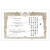 Martial Arts Certificates Pack of 5 TaeKwonDo & Karate Rank Certificates 