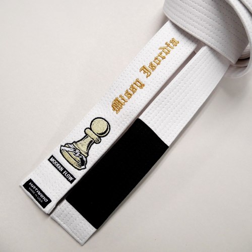 Embroidered bjj belt best sale