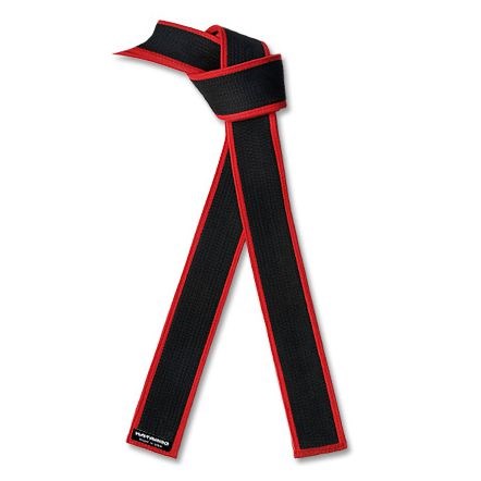 Deluxe Master Black Belt with Red Border