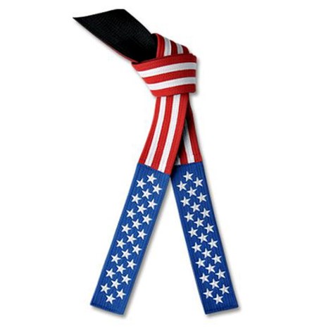 Deluxe Martial Arts American Flag Belt