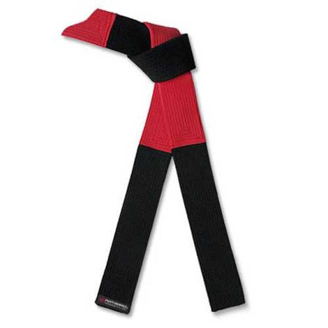 Deluxe Black Red Panel Belt